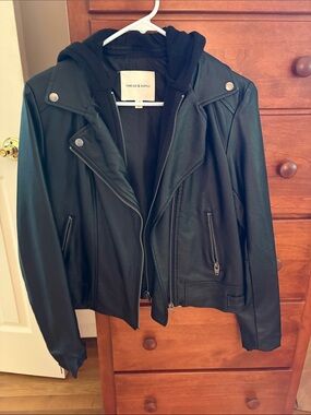 Thread & Supply Black with hoodie Jacket